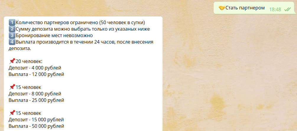 каппер Pleer bot сумма инвестиций