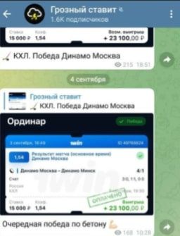 Ординары в Телеграмм Грозный Ставит