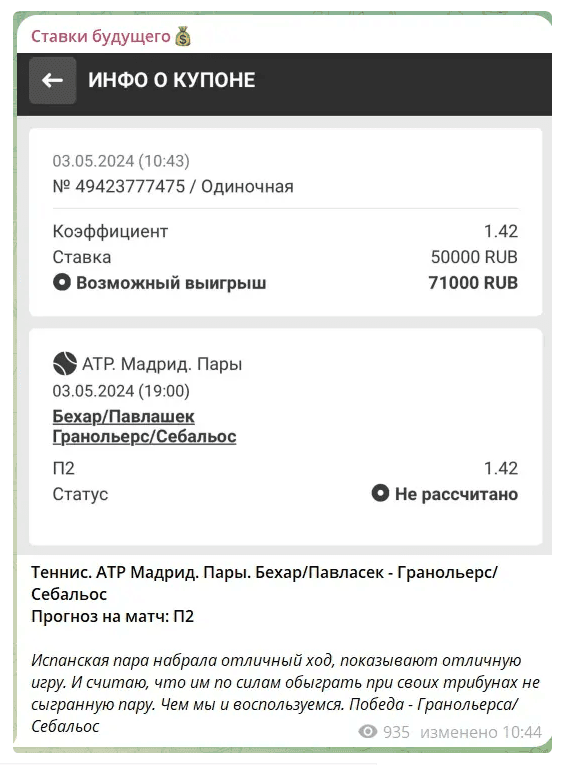 Ставки будущего