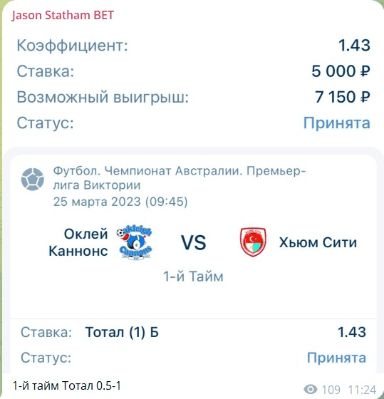 Jason Statham BET телеграм