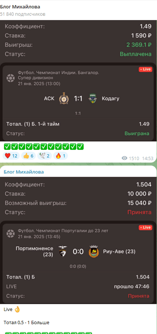 Блог Михайлова тг канал